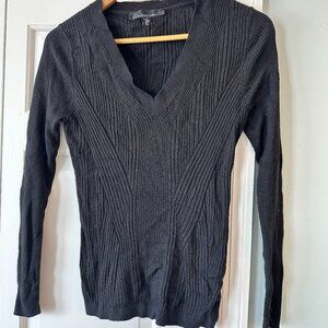 Womens Medium V Neck Sweater White House Black Market